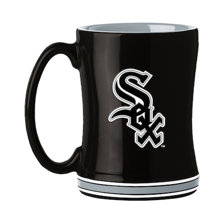 Logo Brands Chicago White Sox 14oz Relief Mug 507-C14RM